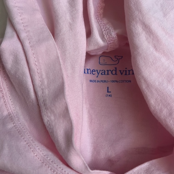 Vineyard Vines Girls Hoodie Long Sleeve Tee Pink - Picture 3 of 5